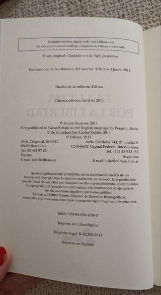 Libro novela histórica