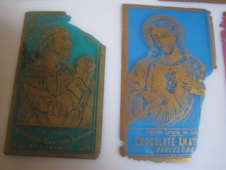 LOTE DE 7 CROMOS MUY ANTIGUOS DE CELULOIDE