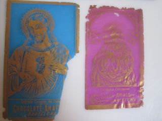 LOTE DE 7 CROMOS MUY ANTIGUOS DE CELULOIDE