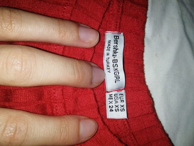 Camiseta ajustada roja