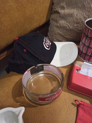 Lote 9 cosas Coca-Cola bolsa servilletero gorra