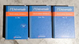Enciclopedia 3 volumi L'Universale Le Garzantine
