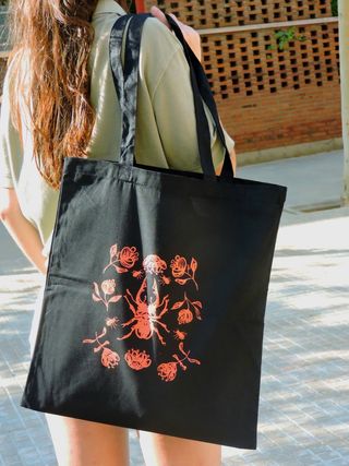 🪲 Escarabajo tote bag, bolsa tela algodón, regalo