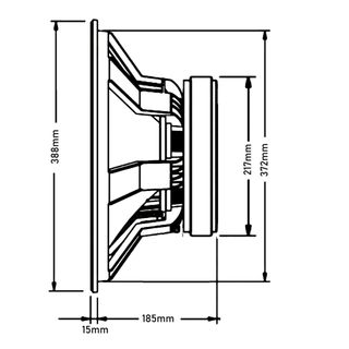 SUBWOOFER 15" 1000W RMS A 4 OHMIOS NUEVO.