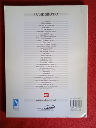 Libro The Best of Fran Sinatra.Música