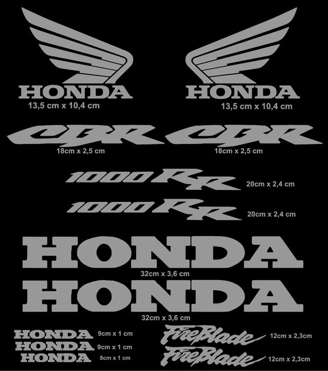 Kit pegatinas honda CBR 1000RR Fireblade