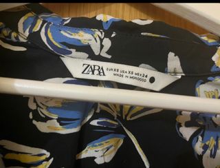 Vestido camisero de flores