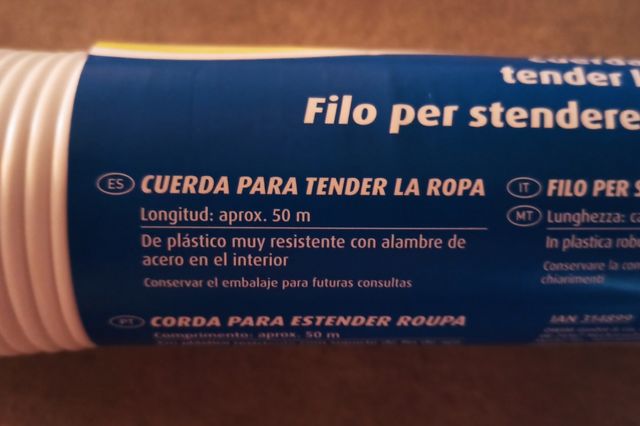 Cuerda para tendedero