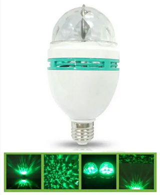 Bombilla LED motorizada, con efectos discoteca