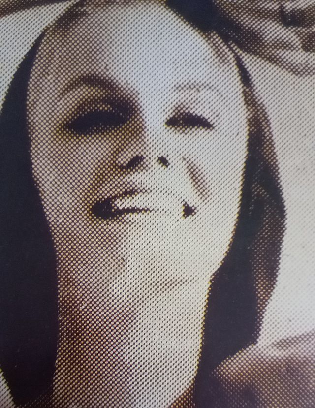 Litografía años 60. Collage pop firmado.