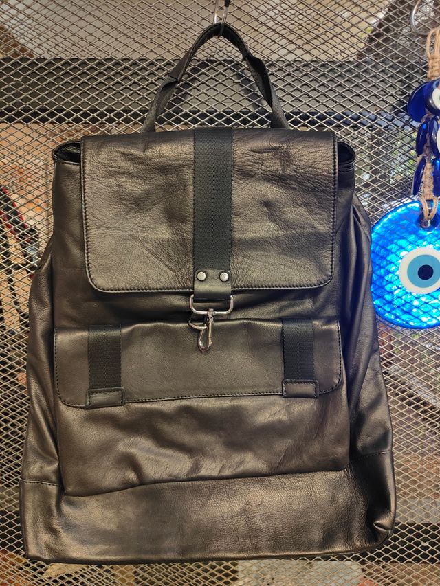 Bolso hombre, Benetton, Piel/tela