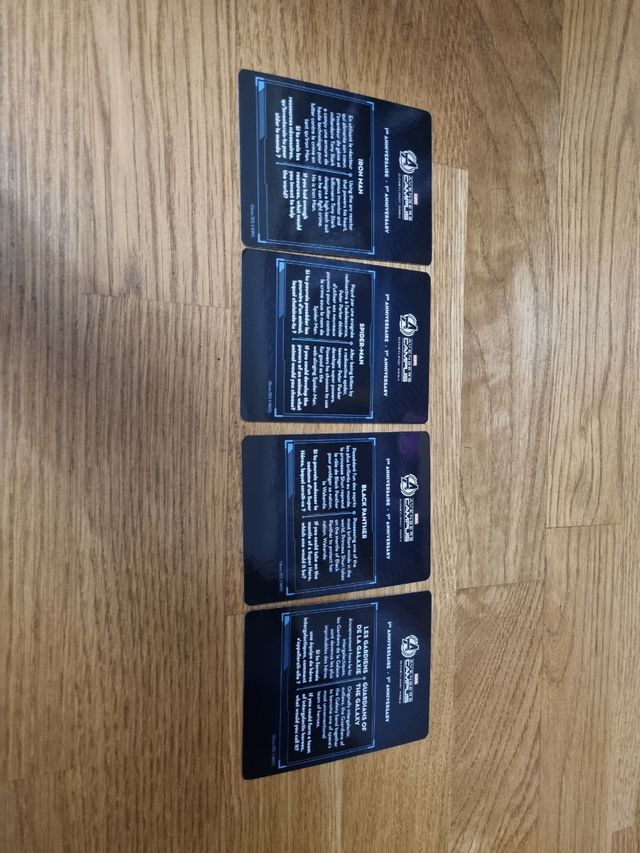 Colección cartas Avengers Eurodisney