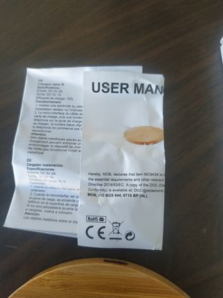 Cargador inalámbrico universal