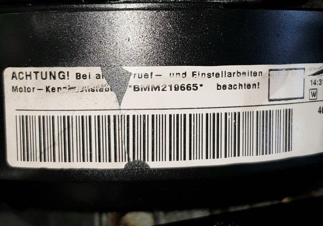 MOTOR 2.0 TDI CODIGO BMM