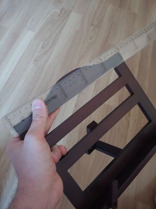 Atril de madera pino nogal 25 x 21 cm