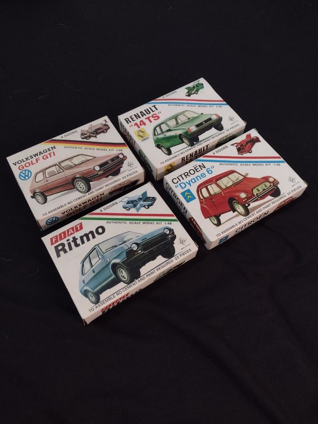 Lote coches para montar años 80