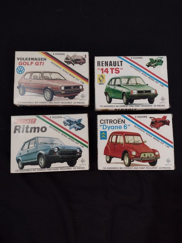Lote coches para montar años 80