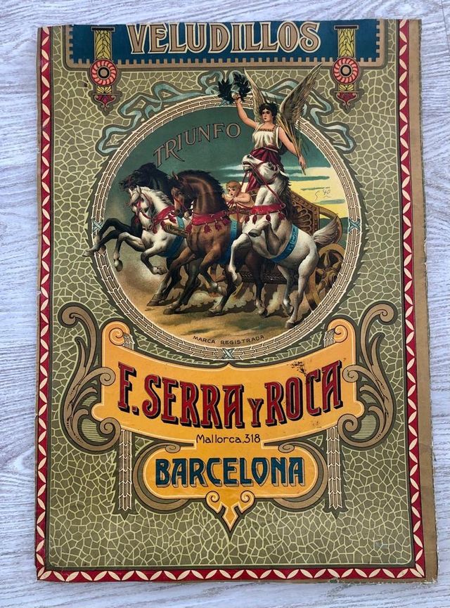 F.SERRA y ROCA cartel antiguo