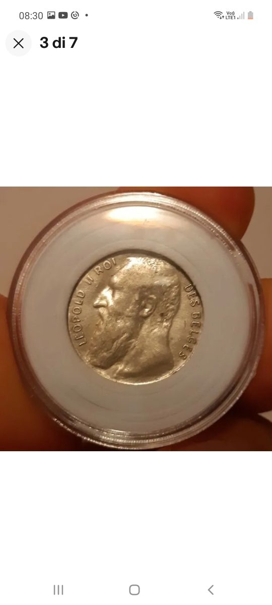 Moneda antigua de plata rara