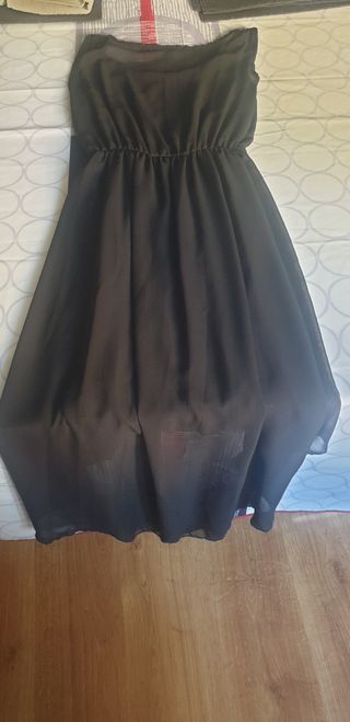 Vestido fiesta negro talla única