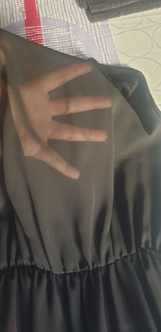 Vestido fiesta negro talla única