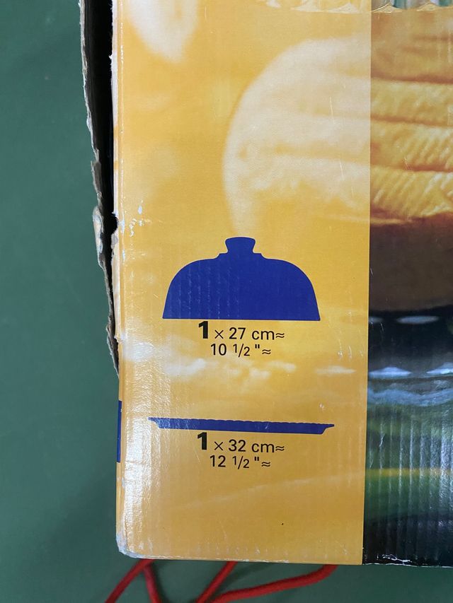 bandeja con tapa para tartas de cristal