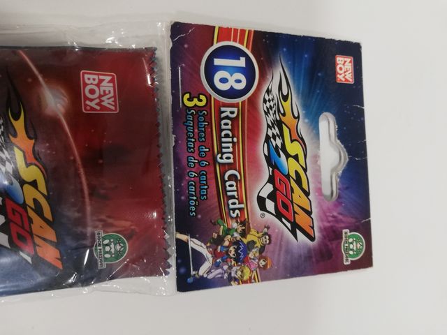 Cartas Scan 2 go racing cards