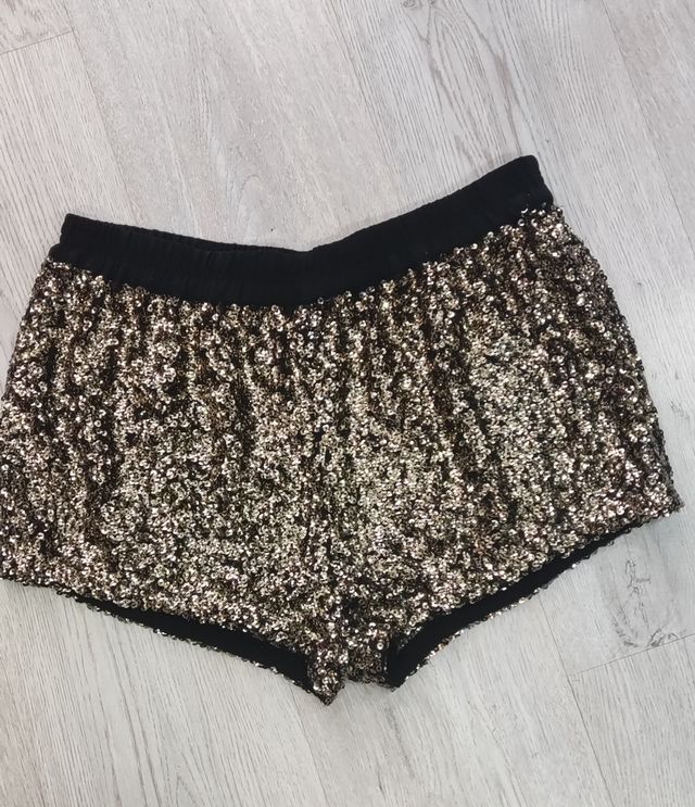 Short lentejuelas talla L