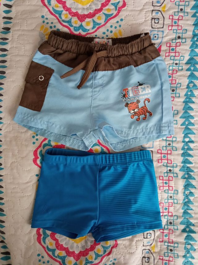 Lote 2 bañadores de bebe niño