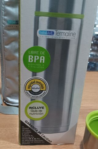 Termo para comida y agua bebés