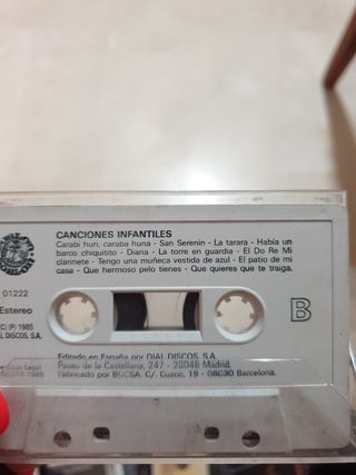 Cassette Canciones Infantiles 1985