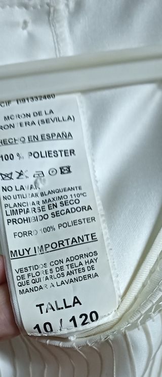 Vestido comunión niña cómo nuevo