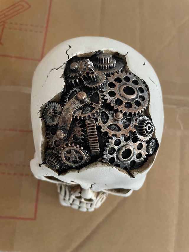 Calabera decorativa steampunk
