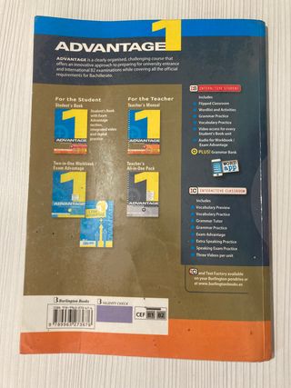 Libro Advantage 1 Bachillerato