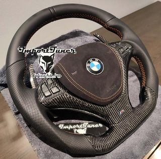 Volante Bmw X5 E70 X6 E71 fibra carbono