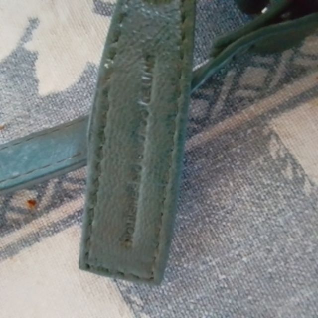 Benetton Vintage mini bag verde pelle