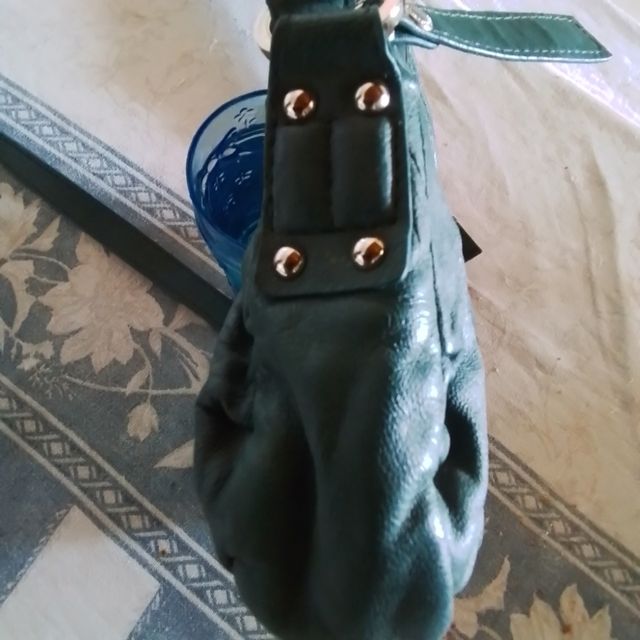 Benetton Vintage mini bag verde pelle