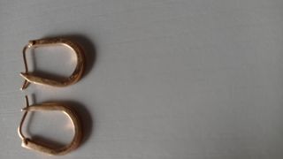 Pendientes aro dorados artesanía