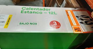 CALENTADOR ESTANCO 12 L PARA GAS NATURAL.