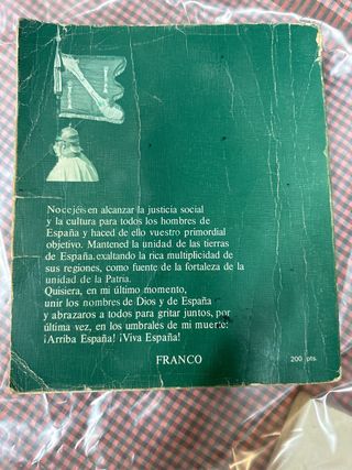 libro antiguo de Franco