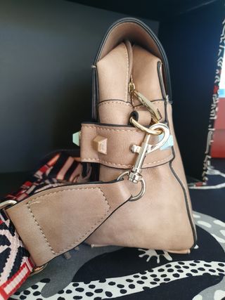 Bolso bandolera beige