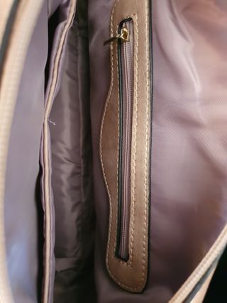 Bolso bandolera beige