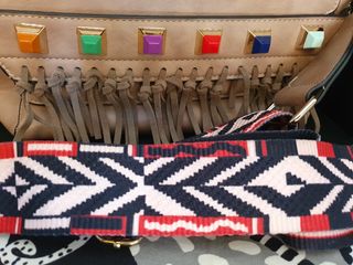 Bolso bandolera beige