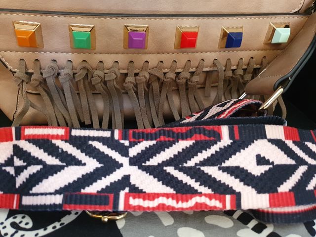 Bolso bandolera beige