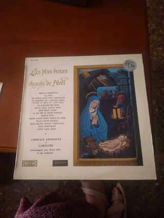 Disco de vinilo villancicos en frances