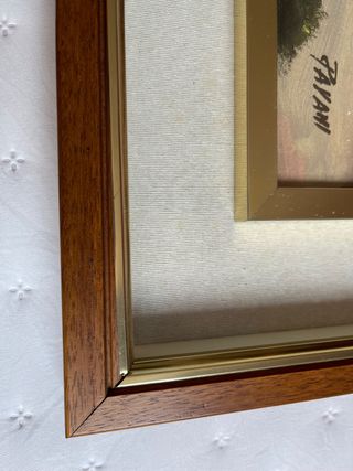 Quadro 🖼️ Pavani con cornice in noce