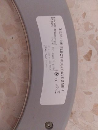 Puerta lavadora Siemens