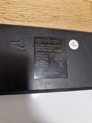 Báscula baño multifuncion silvercrest