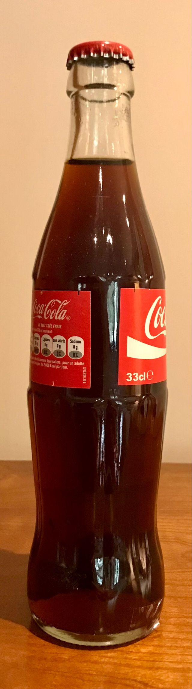Botella Coca Cola de Francia de 33 cl