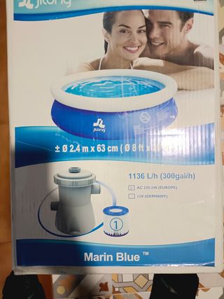 Piscina autoportante redonda con depuradora. NUEVA